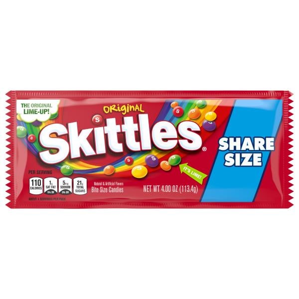 Skittles Candies, Original, Bite Size, Share Size Publix Super Markets
