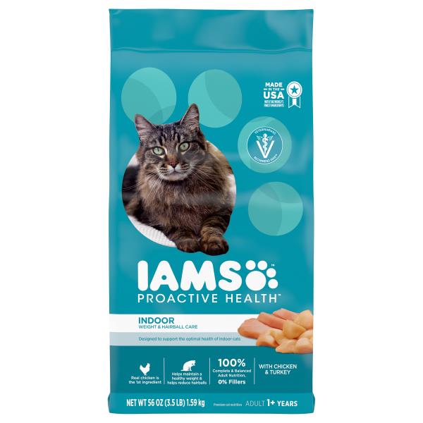 Iams Proactive Health Cat Food Chicken Turkey Indoor Adult