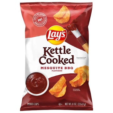 Lay's Kettle Cooked Mesquite BBQ Flavored Potato Chips