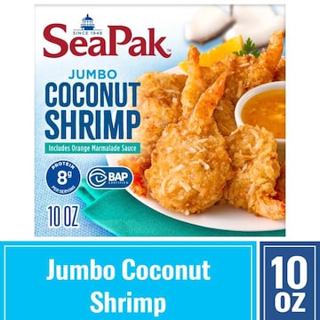 SeaPak Morey's Shrimp, Includes Orange Marmalade Sauce, Coconut, Jumbo
