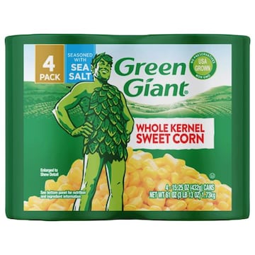 Green Giant Sweet Corn, Whole Kernel, 4 Pack