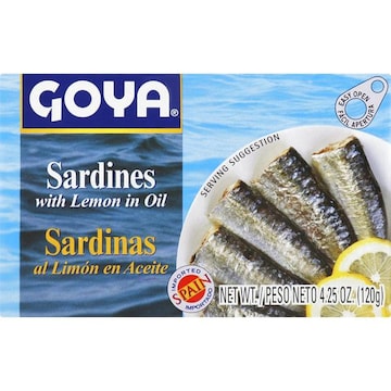Goya Sardines, with Lemon in Oil