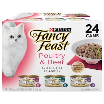 Fancy Feast Cat Food, Gourmet, Grilled Collection, Poultry & Beef