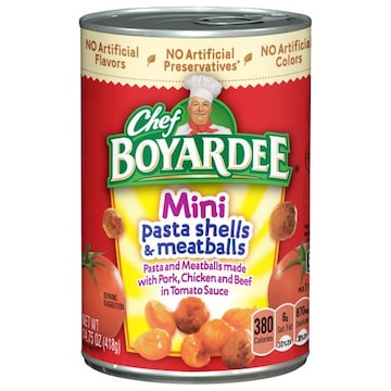 Chef Boyardee Pasta Shells & Meatballs, Mini
