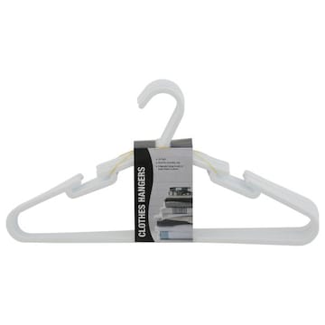 10 Pack Hangers Black, White, Gray
