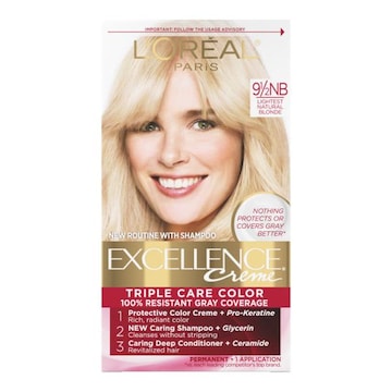 L'Oreal Paris Excellence Crème Permanent Triple Care Hair Color 9.5NB Lightest Natural Blonde
