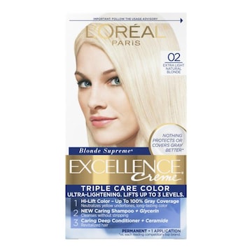 L'Oreal Paris Excellence Creme Permanent Triple Care HairColor 02 Extra Light Natural Blonde