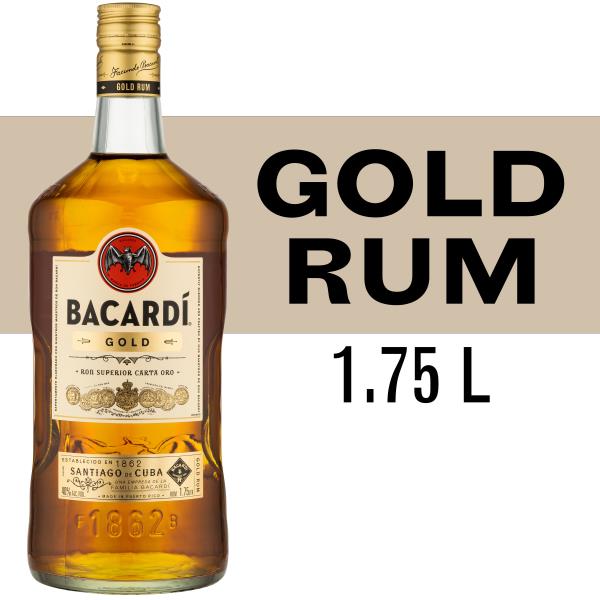 Jensen's Liquors  Bacardi Gold Rum Pet 750 ML