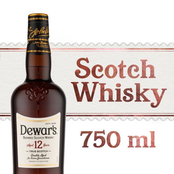 Dewar's Double Aged in 1st Fill Bourbon Casks Blended Scotch Aged