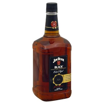 Jim Beam Whiskey, Kentucky Straight Bourbon, Black, XA