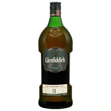 Glenfiddich Scotch Whisky, Single Malt, 12
