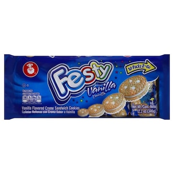 Festival Sandwich Cookies, Vanilla, 12 Packs