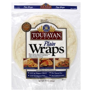 Toufayan Bakeries Wraps, Plain