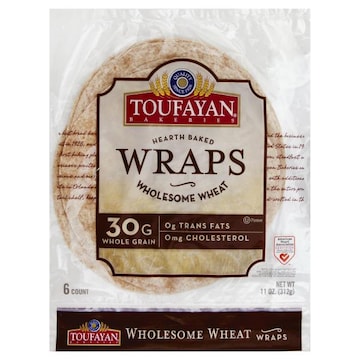Toufayan Wraps, Wholesome Wheat