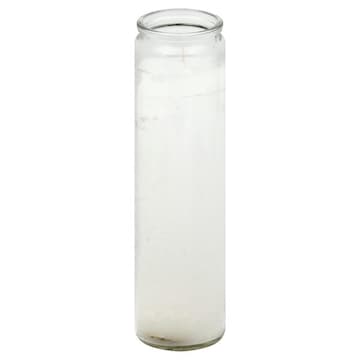 Bright Glow Candle, White Wax