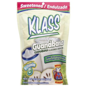 Klass Flavored Drink Mix, Sweetened, Guanabana