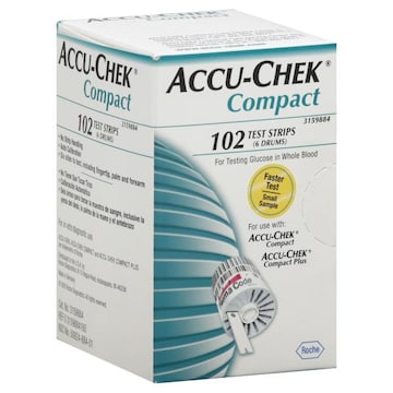 Accu-Chek Compact Test Strips, 6 Drums