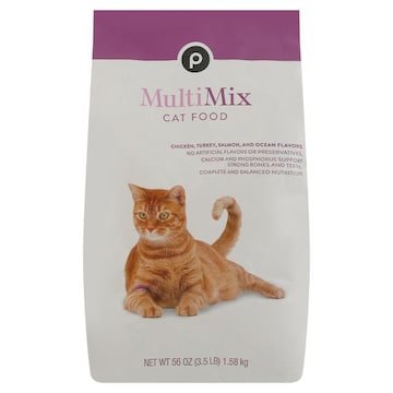 Publix Cat Food, Multi Mix, Chicken, Turkey, Salmon, and Ocean Flavors
