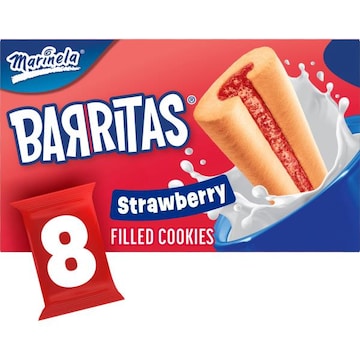 Marinela Barritas Fresa Strawberry Filled Cookies, 8 packs, 18.88 oz