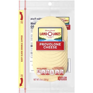 Land O Lakes Provolone Cheese, Packaged Sliced Cheese, 8 oz, 10 slices
