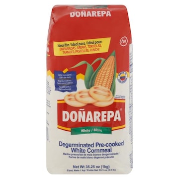 Donarepa Cornmeal, White, Degerminated, Pre-Cooked