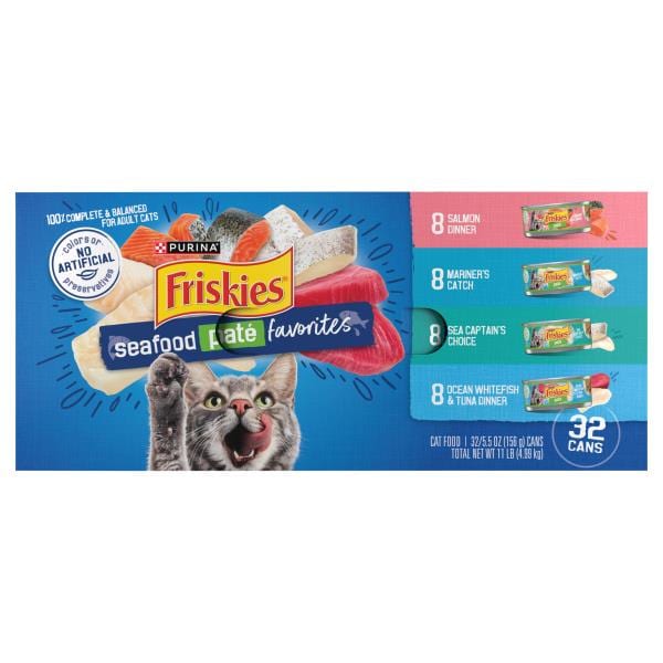 Friskies Cat Food Seafood Pate Favorites Assorted Publix