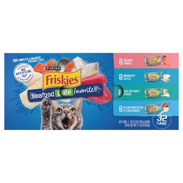 Friskies Cat Food, Seafood, Pate Favorites