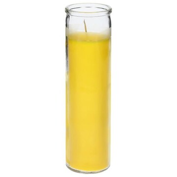 Hanna's Candle Company Candle, Yellow, 8 Inch