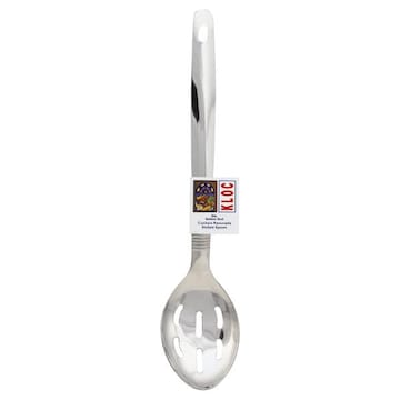 Kloc Spoon, Slotted, Elite Stainless Steel