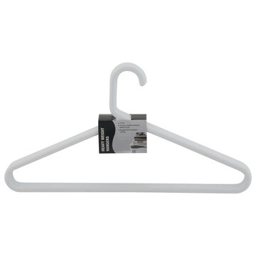3 Pack Heavy Plastic Hangers White, Black