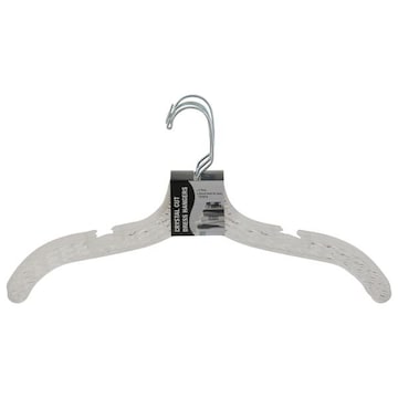 4 Pack Plastic Crystal Cut Dress Hangers Assorted