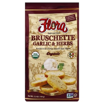 Flora Bruschette, Organic, Garlic & Herbs