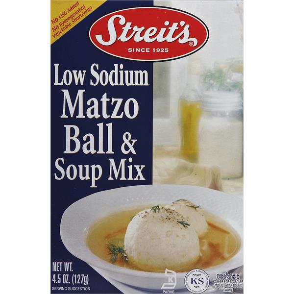 Streit's Matzo Ball & Soup Mix, Low Sodium Publix Super Markets