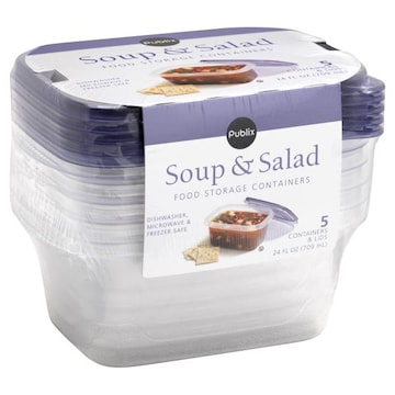 Publix Containers, Food Storage, Soup & Salad