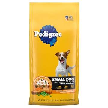 Pedigree Food for Dogs, Roasted Chicken Rice & Vegetable Flavor, Small Dog, Adult