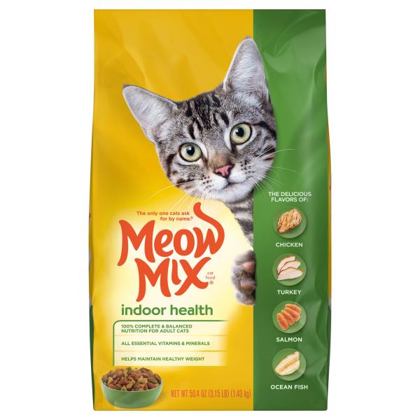 Meow Mix Cat Food Chicken Turkey Salmon Ocean Fish Indoor