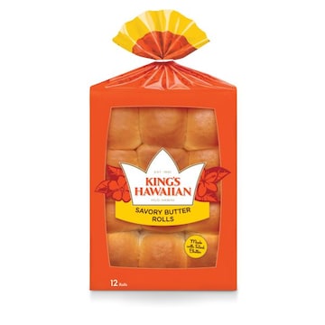 King's Hawaiian Savory Butter Rolls, 12 Count