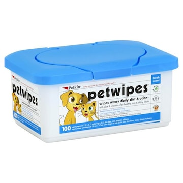 Petkin Pet Wipes, Super Premium, for Dogs, Cats, Puppies & Kittens, Fresh Scent