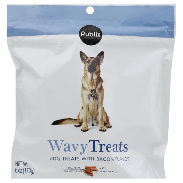 Publix Dog Treats, with Bacon, Wavy Treats Publix Super Markets