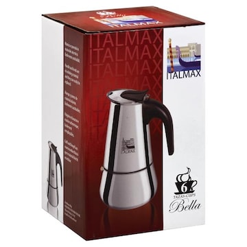 Italmax Espresso Maker, Stainless Steel, 6 Cups