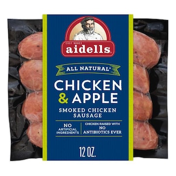 Aidells Smoked Chicken Sausage, Chicken & Apple, 12 oz. (4 Fully Cooked Links)