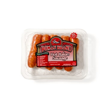 Roman Brand Sausage, Italian, Hot