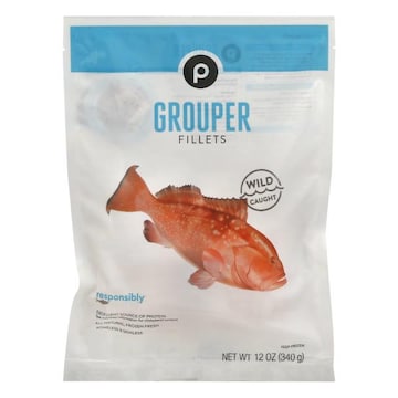 Publix Grouper Fillets, Wild, Responsibly Sourced, Frozen