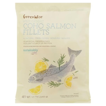 GreenWise Coho Salmon Fillets, Wild, Sustainably Sourced, Frozen