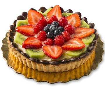 Round Triple Berry European Cream Tart