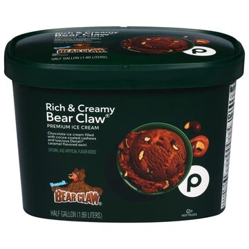 Publix Denali Ice Cream, Bear Claw, Classic