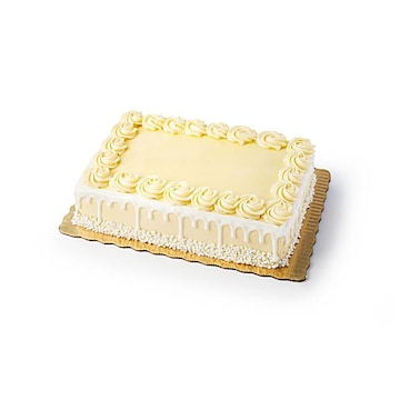 1/4 Sheet Vanilla Cream Cheese Drip Cake