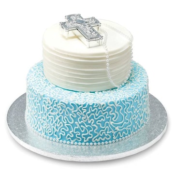 Cornelli Lace Cross Signature Cake
