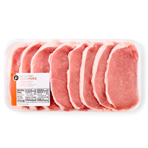 Publix Lean Pork Loin Boneless Chops, Thinly Sliced Publix Super Markets