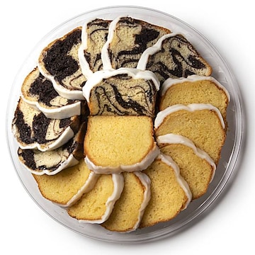 Assorted Creme Cake Platter Medium 16-Count